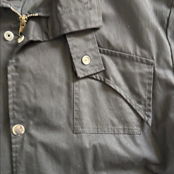 H&M Black Military Field Jacket with Epaulets Size M not XL on Tag - Picture 3 of 5